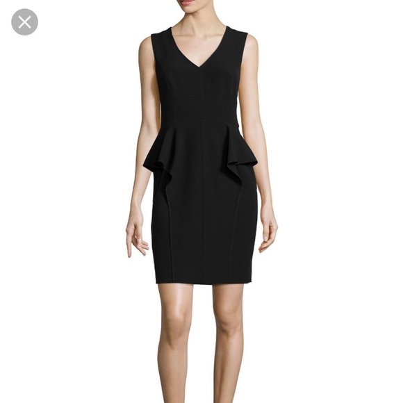 halston heritage peplum dress